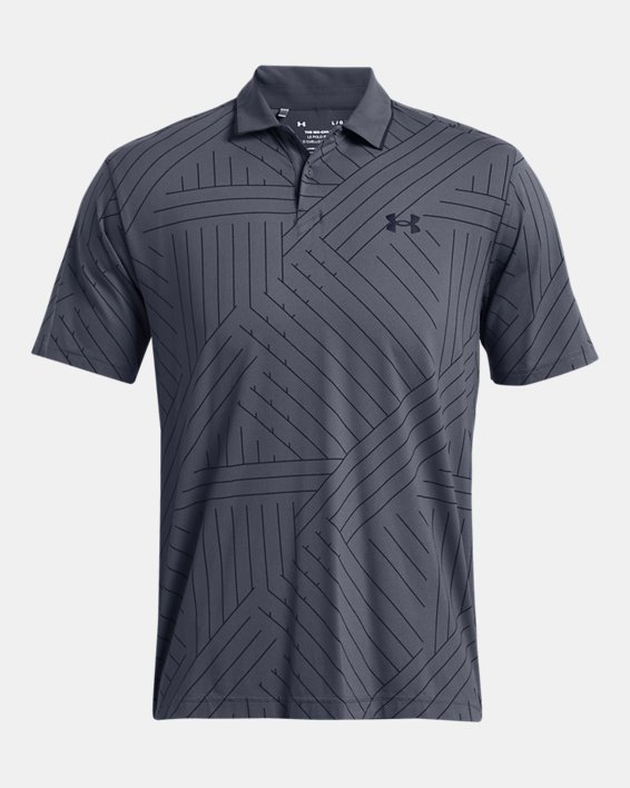Polo UA Iso-Chill Edge para hombre, Gray, pdpMainDesktop image number 3